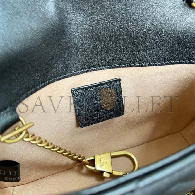 GUCCI MARMONT MATELASSE LEATHER SUPER MINI BAG 476433 (19.5*10.2*5.1cm) GUCCI MARMONT MATELASSE LEATHER SUPER MINI BAG 476433 (19.5*10.2*5.1cm)
